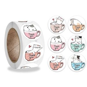 🌼5/$25🌼 500 thank you stickers